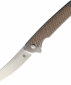 Best Sale 🔔 Kizer Cutlery Clutch Ki4556A3, 3.3" CPM-S35VN Satin Modified Drop Point Blade, Tan Micarta Handles 🛒