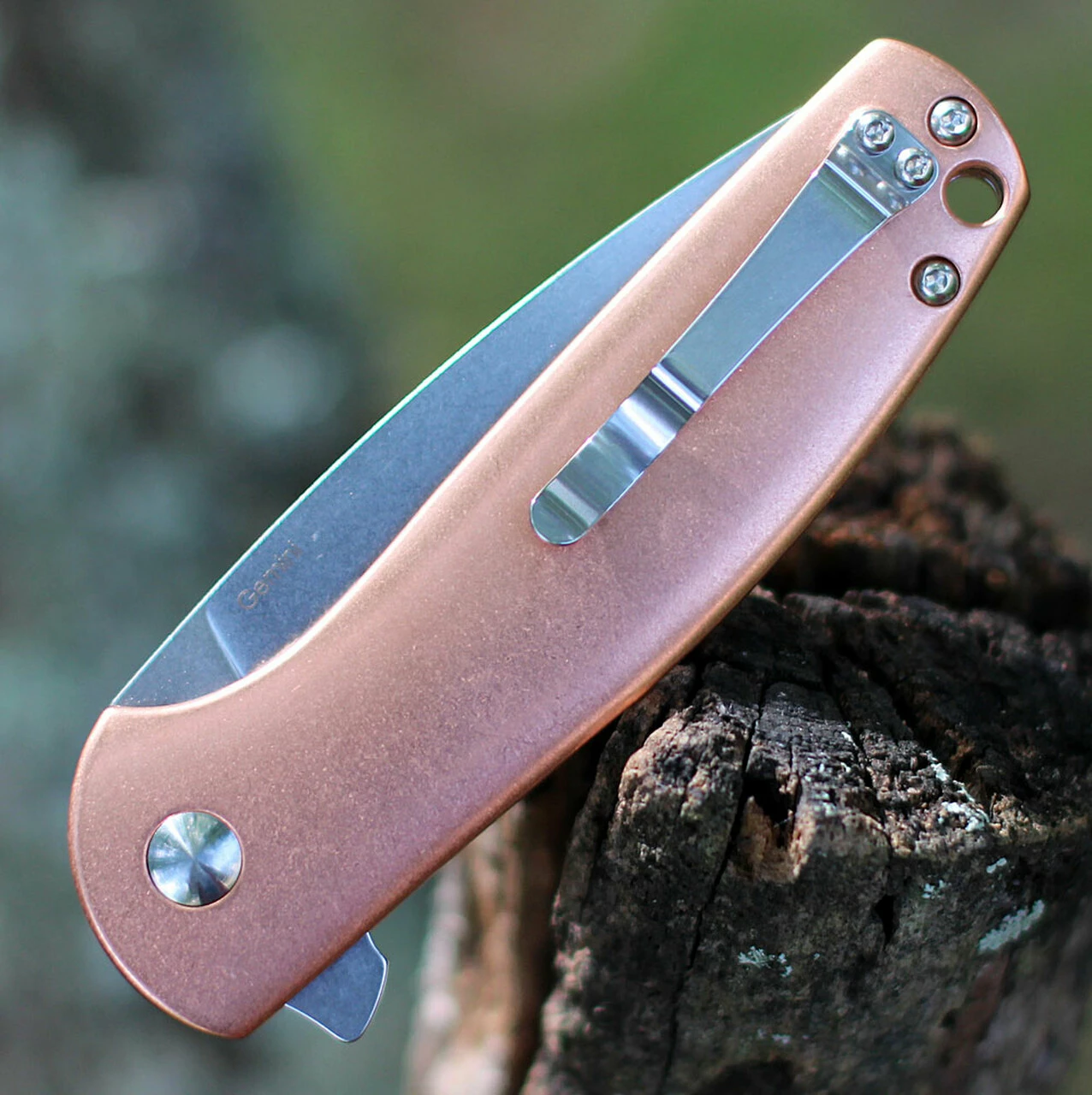 Buy ๐งจ Kizer Cutlery Kizer Gemini Copper V3471E1, 3.1" N690 Stonewash Plain Blade, Stainless Steel Handle ๐ 4 Buy ๐งจ Kizer Cutlery Kizer Gemini Copper V3471E1, 3.1" N690 Stonewash Plain Blade, Stainless Steel Handle ๐ - Image 4