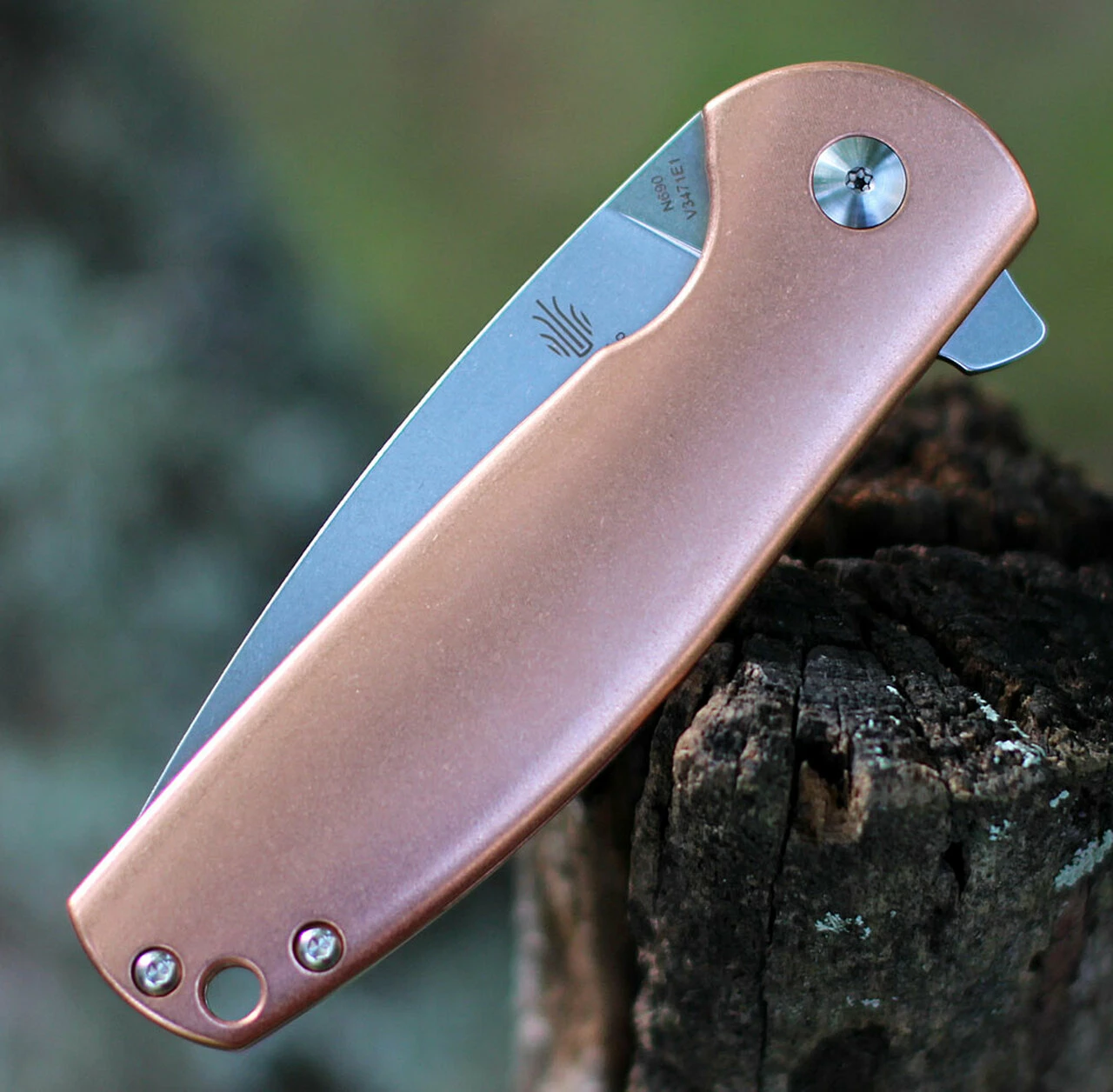 Buy ๐งจ Kizer Cutlery Kizer Gemini Copper V3471E1, 3.1" N690 Stonewash Plain Blade, Stainless Steel Handle ๐ 3 Buy ๐งจ Kizer Cutlery Kizer Gemini Copper V3471E1, 3.1" N690 Stonewash Plain Blade, Stainless Steel Handle ๐ - Image 3