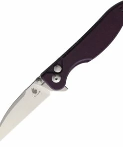Cheapest 🧨 Kizer Cutlery Swaggs Swayback V3566N1, 3" Bohler N690 Stonewashed Wharncliffe Blade, Purple G-10 Handle 💯