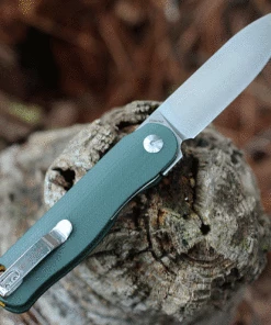 Budget 🧨 Kizer Cutlery Latt Vind Mini V3567N2, 3" Bohler N690 Satin Spear Point Blade, Green and Brown G-10 Handle 🔔 -Automatic Knives shop KIV3567N2 91825.1633449395