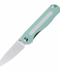 Cheapest ❤️ Kizer Cutlery Kizer Mini Latt Vind Front Flipper - Tiffany Blue G10 (3" Satin) V3567N4 🔔
