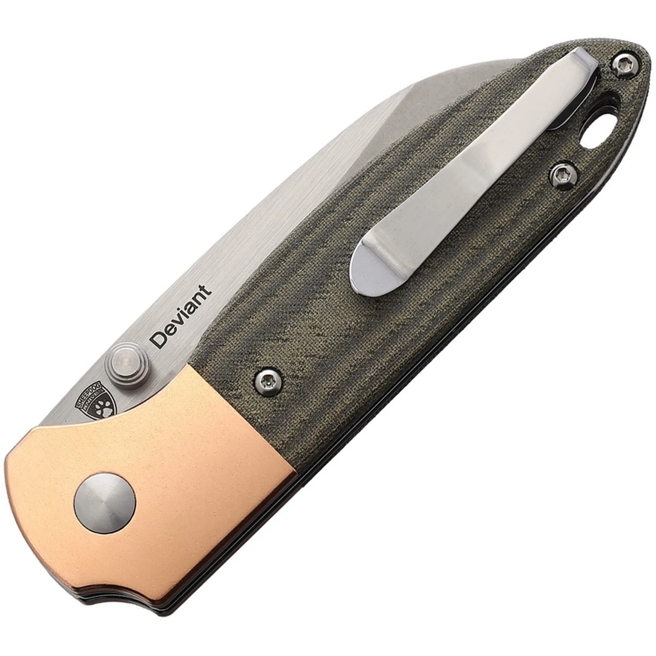 Best Sale 👍 Kizer Cutlery Deviant - Green Micarta (3" M390 Two-Tone) V3575A1 🛒 2 Best Sale 👍 Kizer Cutlery Deviant - Green Micarta (3" M390 Two-Tone) V3575A1 🛒 - Image 2
