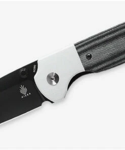 Best deal ✨ Kizer Cutlery Deviant V3575A2, 3.03" M390 Black Sheepsfoot Plain Blade, Black Micarta Handle w/ White G-10 Bolsters 🌟