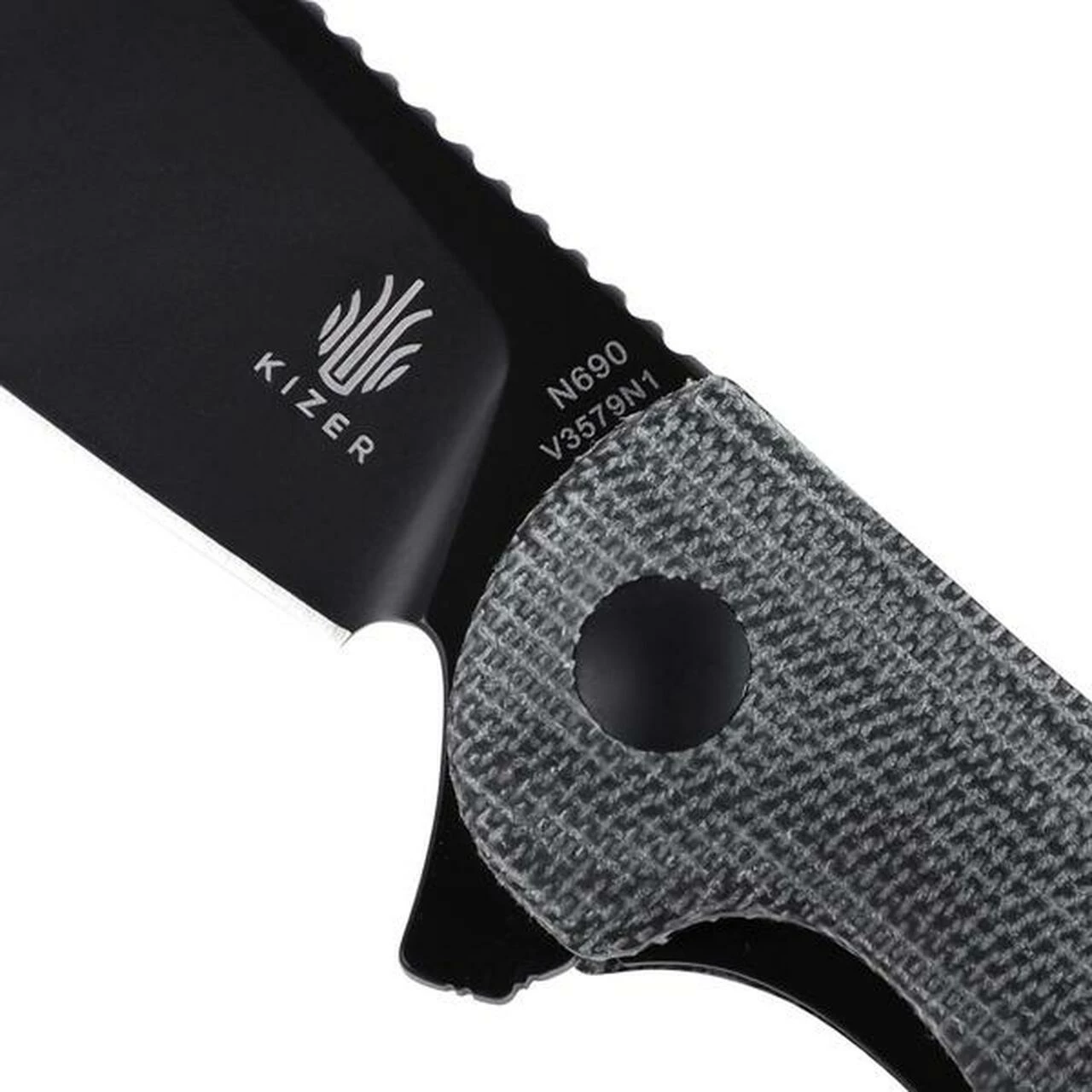 Buy ⌛ Kizer Cutlery Kizer Infinity - Black Micarta (2.9" N690 Black) V3579N1 💯 3 Buy ⌛ Kizer Cutlery Kizer Infinity - Black Micarta (2.9" N690 Black) V3579N1 💯 - Image 3