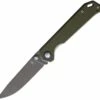 Deals ❤️ Kizer Cutlery Begleiter V4458N2, 3.5" Bholer N690 Gray Drop Point Blade, OD Green G-10 Handles 💯