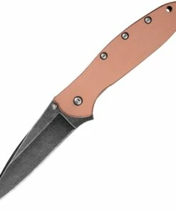 Best Sale 🤩 Kershaw Knives Kershaw Leek Assisted Open - Raw Copper (3" CPM 154 Blk SW) 1660CUBW ✨