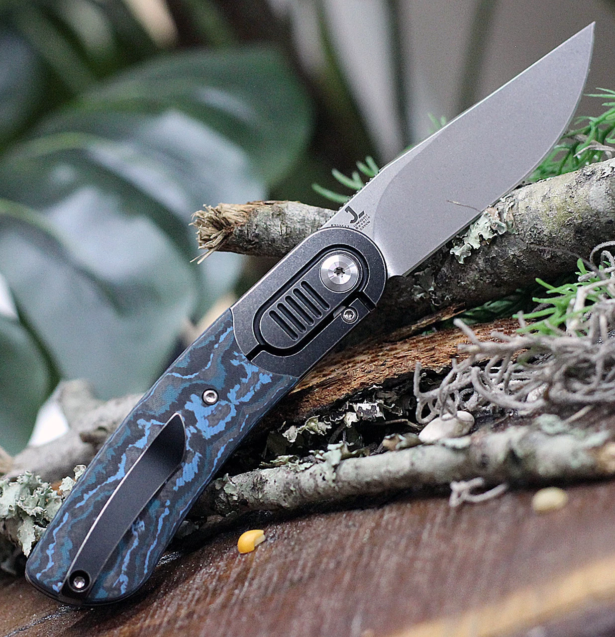 Wholesale ✨ Kansept Knives K2025A3 Lundquist Reverie, 2.92" S35VN Satin Plain Blade, Arctic Storm Carbon Fiber Handle w/ Titanium Bolster 👍 2 Wholesale ✨ Kansept Knives K2025A3 Lundquist Reverie, 2.92" S35VN Satin Plain Blade, Arctic Storm Carbon Fiber Handle w/ Titanium Bolster 👍 - Image 2