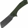 Best reviews of 🤩 Kershaw Knives Kershaw Static Cleaver - Green Canvas Micarta (2.8" D2 Blackwash) 3445MCG-BW 💯