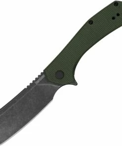 Best reviews of 🤩 Kershaw Knives Kershaw Static Cleaver - Green Canvas Micarta (2.8" D2 Blackwash) 3445MCG-BW 💯