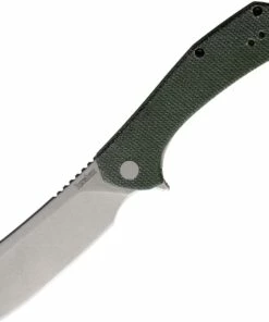 Coupon 😍 Kershaw Knives Kershaw Static Cleaver - Green Canvas Micarta (2.8" D2) 3445MCG 🌟