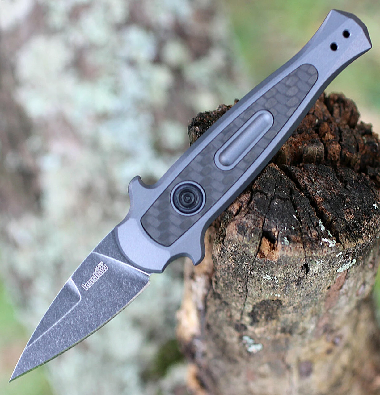 Promo ๐งจ Kershaw Knives Kershaw 7130 Launch 12CA Mini Stiletto, 1.9 " CPM154 Black Stonewashed Plain Blade, Grey Aluminum w/ Carbon Fiber Insert Handle ๐ 1 Promo ๐งจ Kershaw Knives Kershaw 7130 Launch 12CA Mini Stiletto, 1.9 " CPM154 Black Stonewashed Plain Blade, Grey Aluminum w/ Carbon Fiber Insert Handle ๐