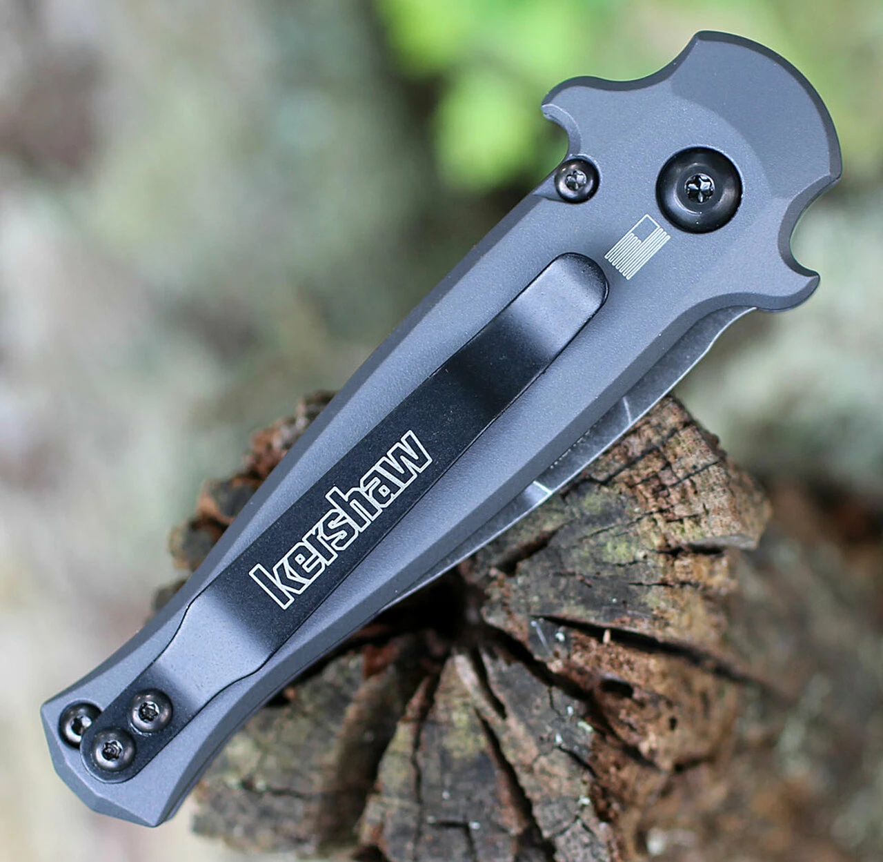 Promo ๐งจ Kershaw Knives Kershaw 7130 Launch 12CA Mini Stiletto, 1.9 " CPM154 Black Stonewashed Plain Blade, Grey Aluminum w/ Carbon Fiber Insert Handle ๐ 3 Promo ๐งจ Kershaw Knives Kershaw 7130 Launch 12CA Mini Stiletto, 1.9 " CPM154 Black Stonewashed Plain Blade, Grey Aluminum w/ Carbon Fiber Insert Handle ๐ - Image 3