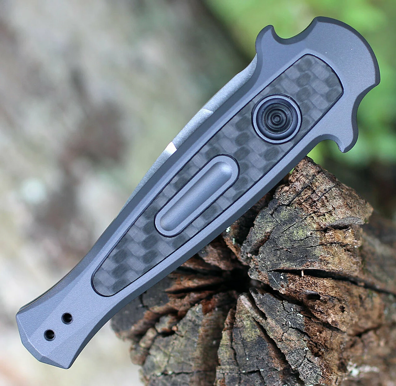 Buy ⭐ Kershaw Knives Kershaw 7130 Launch 12CA Mini Stiletto, 1.9 " CPM154 Stonewashed Plain Blade, Grey Aluminum w/ Carbon Fiber Insert Handle ⌛ 4 Buy ⭐ Kershaw Knives Kershaw 7130 Launch 12CA Mini Stiletto, 1.9 " CPM154 Stonewashed Plain Blade, Grey Aluminum w/ Carbon Fiber Insert Handle ⌛ - Image 4