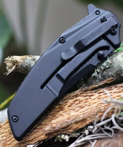 Best deal 🤩 Kershaw Knives Kershaw Outright - Black 8320BLK, 3" 8Cr13MoV Black PVD Coated Blade, Black G-10 & Stainless Steel Handle 💯 -Automatic Knives shop KS8320BLK.2 80672.1617912081