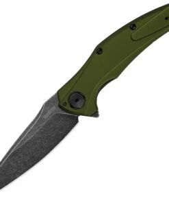 Wholesale 🔥 Kershaw Knives Kershaw Bareknuckle Sub-Frame Lock KS7777OLBW, 3.5" Sandvik 14C28N Stainless Blade, OD green anodized aluminum handle 😀