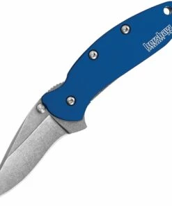 Best Pirce 🔥 Kershaw Knives Kershaw Chive KS1600NBSW, 2" 420HC Stainless Blade, Navy Anodized Aluminum Handle 🤩