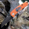 Brand new ⌛ Kansept Knives Kansept Little Main Street - Orange Skull (2.26" 154CM Satin) T2015AW 🔔