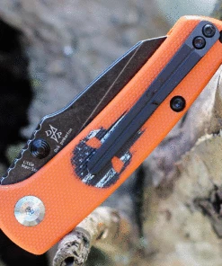 Brand new ⌛ Kansept Knives Kansept Little Main Street - Orange Skull (2.26" 154CM Satin) T2015AW 🔔 -Automatic Knives shop KT2015AW.2 10820.1634928146