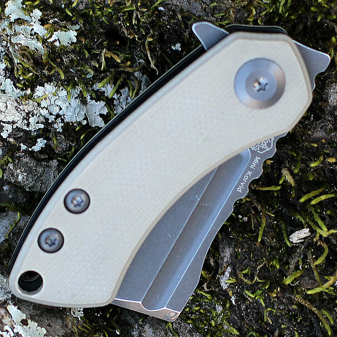 Flash Sale 👏 Kansept Knives Kansept Mini Korvid - Tan G10 (1.5" 154CM Gray TiCn Coated Cleaver) T3030A2 ✨ 3 Flash Sale 👏 Kansept Knives Kansept Mini Korvid - Tan G10 (1.5" 154CM Gray TiCn Coated Cleaver) T3030A2 ✨ - Image 3