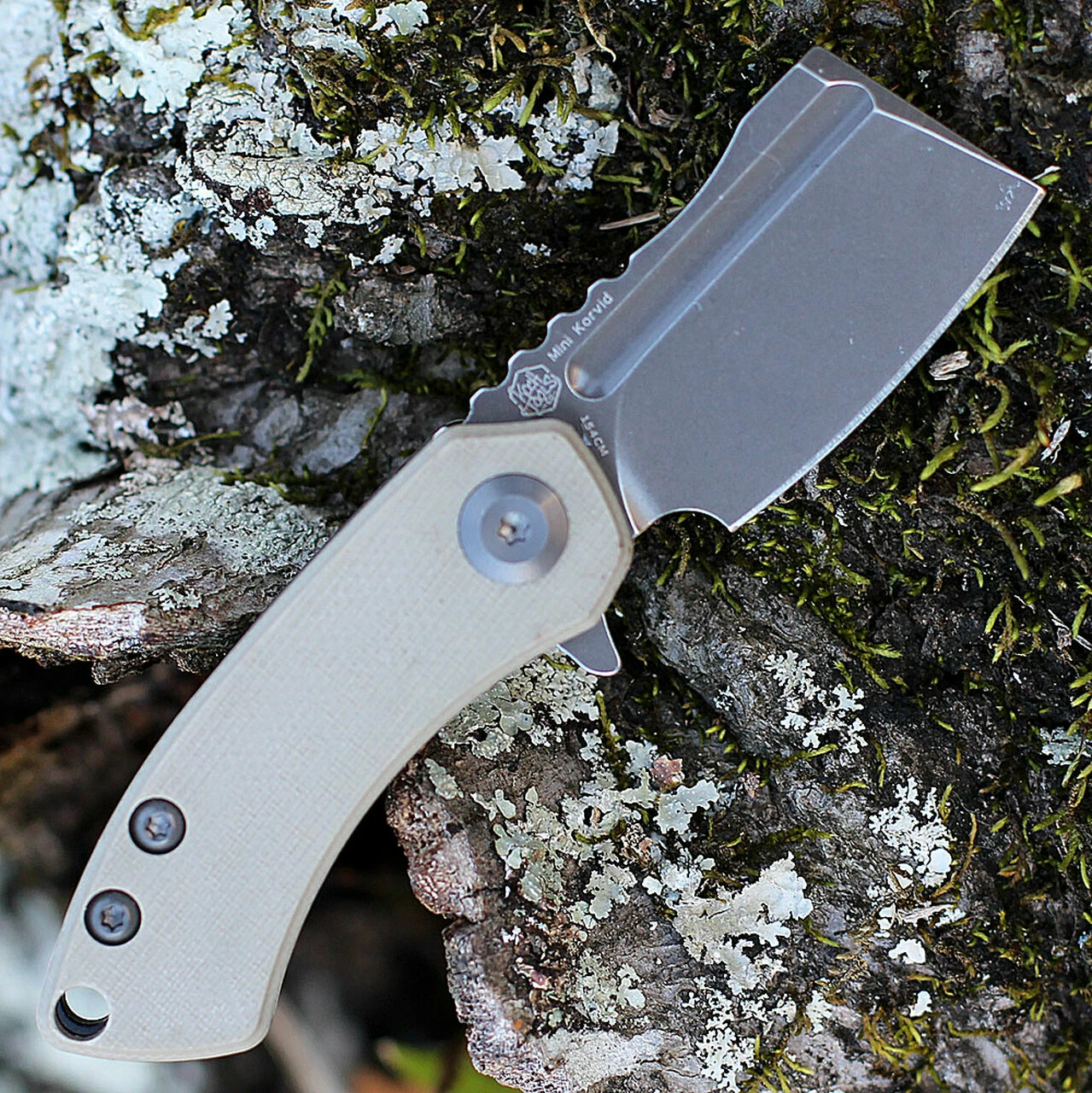 Flash Sale 👏 Kansept Knives Kansept Mini Korvid - Tan G10 (1.5" 154CM Gray TiCn Coated Cleaver) T3030A2 ✨ 2 Flash Sale 👏 Kansept Knives Kansept Mini Korvid - Tan G10 (1.5" 154CM Gray TiCn Coated Cleaver) T3030A2 ✨ - Image 2