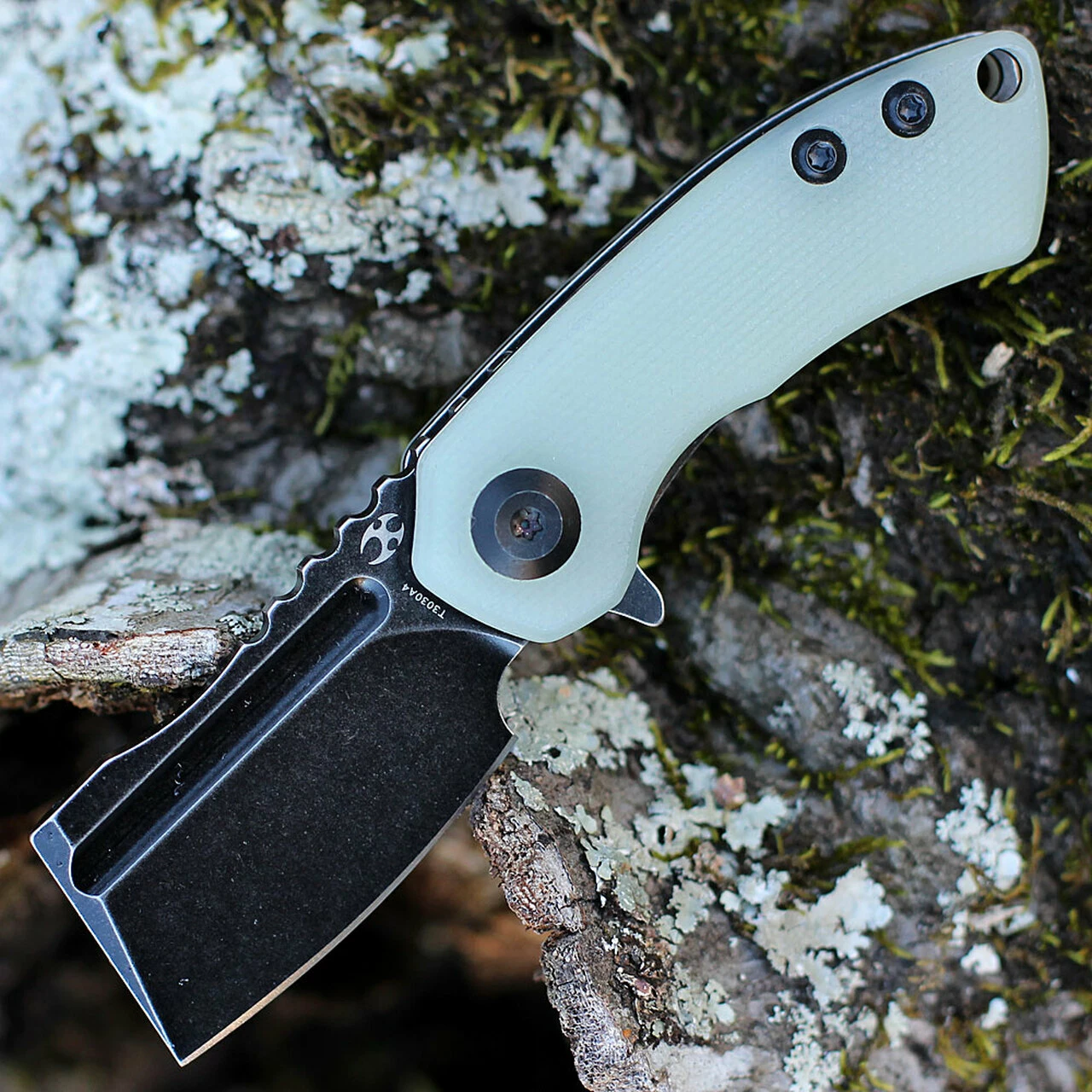 Discount 🛒 Kansept Knives Kansept Mini Korvid - Jade G10 (1.5" 154CM Blk Cleaver) T3030A4 🌟 1 Discount 🛒 Kansept Knives Kansept Mini Korvid - Jade G10 (1.5" 154CM Blk Cleaver) T3030A4 🌟