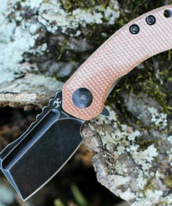 Flash Sale 🎁 Kansept Knives Kansept Mini Korvid - Brown Micarta (1.5" Blk Cleaver) T3030A5 🎁