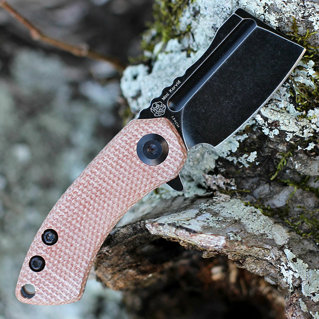 Flash Sale 🎁 Kansept Knives Kansept Mini Korvid - Brown Micarta (1.5" Blk Cleaver) T3030A5 🎁 2 Flash Sale 🎁 Kansept Knives Kansept Mini Korvid - Brown Micarta (1.5" Blk Cleaver) T3030A5 🎁 - Image 2