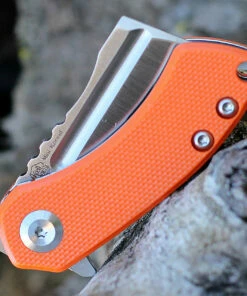 Discount 👏 Kansept Knives Kansept Mini Korvid - Orange G10 (1.5" 154CM Satin Cleaver) T3030A6 🤩 -Automatic Knives shop KT3030A6.2 98453.1641919394