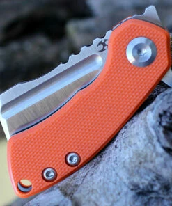 Discount 👏 Kansept Knives Kansept Mini Korvid - Orange G10 (1.5" 154CM Satin Cleaver) T3030A6 🤩 -Automatic Knives shop KT3030A6.3 59929.1641919394