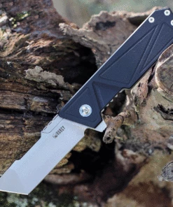 Budget ❤️ Kubey Knife Kubey Avenger 3.35" AUS-10 Bead Blast Black G-10 Flipper KUB104A 👍