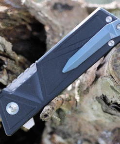 Budget ❤️ Kubey Knife Kubey Avenger 3.35" AUS-10 Bead Blast Black G-10 Flipper KUB104A 👍 -Automatic Knives shop KU104A.3 89183.1626894762