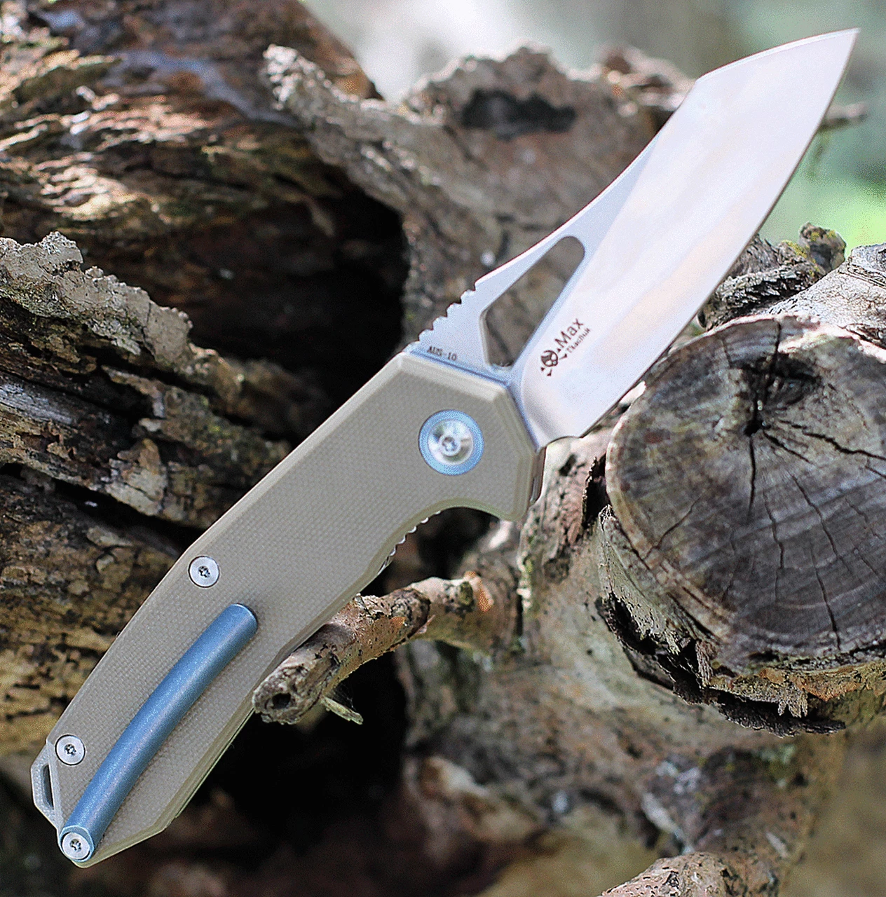 Hot Sale ✨ Kubey Knife Kubey Vagrant 2.95" AUS-10 Satin Brown G-10 Folder KUB291B 💯 2 Hot Sale ✨ Kubey Knife Kubey Vagrant 2.95" AUS-10 Satin Brown G-10 Folder KUB291B 💯 - Image 2