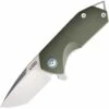 Best reviews of 😍 Kubey Knife Kubey Chubby KU203B, 2.75" D2 Sandblast Plain Blade, Green G-10 Handles 🔥
