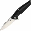 Outlet 🧨 Kubey Knife Kubey Locusts KB221A, 3.6" AUS-10 Satin Plain Blade, Black G-10 Handle 🧨