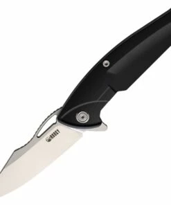 Outlet 🧨 Kubey Knife Kubey Locusts KB221A, 3.6" AUS-10 Satin Plain Blade, Black G-10 Handle 🧨