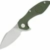 Cheapest 👍 Kubey Knife Kubey Noble KU236F, 3.23" AUS-10 Sand Blast Plain Blade, Green G-10 Handle 🎁