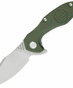 Cheapest 👍 Kubey Knife Kubey Noble KU236F, 3.23" AUS-10 Sand Blast Plain Blade, Green G-10 Handle 🎁
