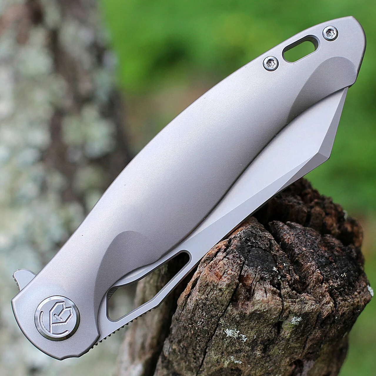 Deals 🌟 Kubey Knife Drake -Titanium (3.9” Sandblast CPM-S90V) KU246A 🛒 3 Deals 🌟 Kubey Knife Drake -Titanium (3.9” Sandblast CPM-S90V) KU246A 🛒 - Image 3