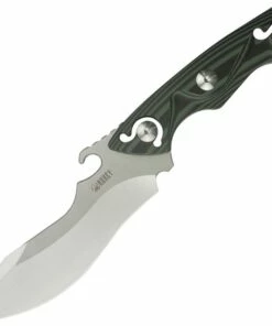 Hot Sale 😀 Kubey Knife Kubey Totem KU250B, 5.35" D2 Sand Blast Blade, Black & Green G-10 Handle ❤️