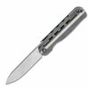 Outlet 💯 Kizer Cutlery Latt Vind Ki4567A1, 3.5" S35VN Satin Spear Point Blade, Black & Gray Milled Titanium Handle 🧨