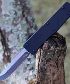 Top 10 ❤️ Templar Knife Co. Templar Premium Lightweight Large OTF - Blk Rubber (3.55" D2 Blk Drop Point) LA-BR-32-1 ❤️