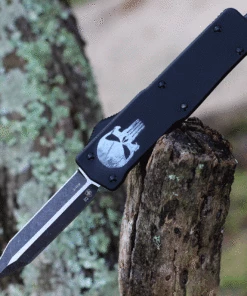 Buy 👏 Templar Knife Co. Templar Premium Lightweight Large OTF -Alum. Fallen (3.55" D2 Blk Dagger) LA-FL-12-1 🛒