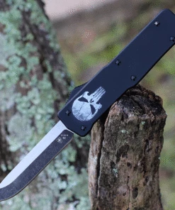 Best Sale 🤩 Templar Knife Co. Templar Premium Lightweight Large OTF -Alum. Fallen (3.55" D2 Blk Drop Point) LA-FL-32-1 ❤️