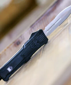 Cheapest ⭐ CobraTec Knives LBCTK-1LDAG2SS Dagger Large CTK-1 Black, 3.75" D2 Steel Serrated Blade, Aluminum Handle 🎉 -Automatic Knives shop LBCTK 1LDAG2SS 32436.1611851787