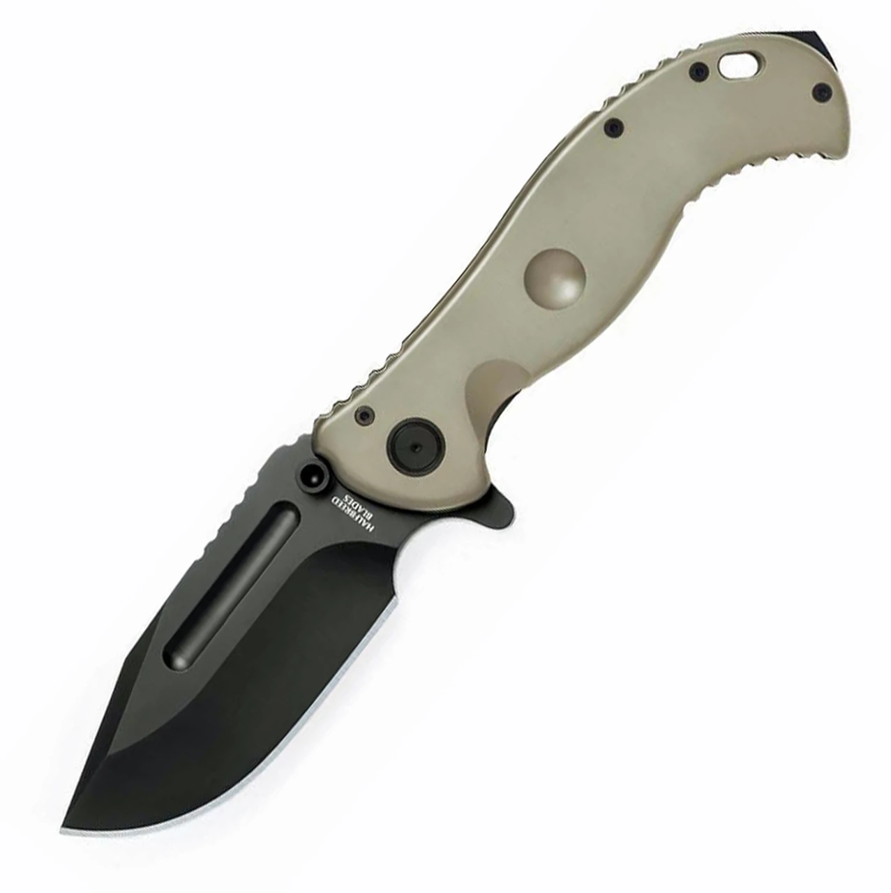 Wholesale ✨ Halfbreed Blades Halfbreed Large Bush Folder - Ranger Green Ti (4.13" S35VN Black) LBF-01OD 🧨 2 Wholesale ✨ Halfbreed Blades Halfbreed Large Bush Folder - Ranger Green Ti (4.13" S35VN Black) LBF-01OD 🧨 - Image 2