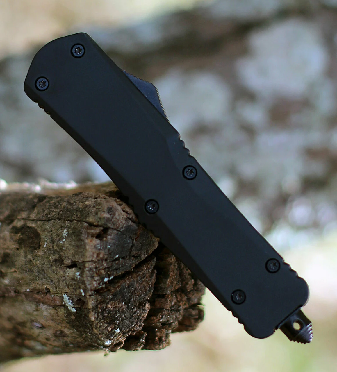 Deals 😍 Templar Knife Co. Templar Knife Large OTF Large Black Rubber L-BR-33-2, 3.5" 440C Satin Drop Point Blade, Aluminum Zinc Handle 👍 3 Deals 😍 Templar Knife Co. Templar Knife Large OTF Large Black Rubber L-BR-33-2, 3.5" 440C Satin Drop Point Blade, Aluminum Zinc Handle 👍 - Image 3