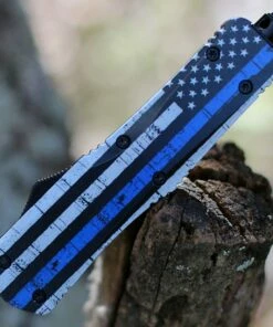 Coupon 😍 Templar Knife Co. Templar Knife Large OTF Back The Blue L-BTB-23-2, 3.5" 440C Satin Tanto Blade, Aluminum Zinc Handle 🔥 -Automatic Knives shop LBTB 22943.1604696169.1280.1280 57399.1604696301