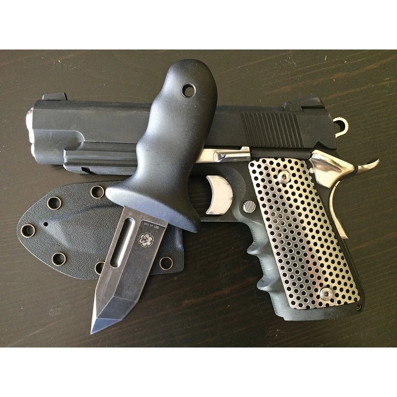 Discount 😀 LEO Combat Triple-O - Black Polymer (3.25" Black Stonewashed) LCTOK ⭐ 2 Discount 😀 LEO Combat Triple-O - Black Polymer (3.25" Black Stonewashed) LCTOK ⭐ - Image 2