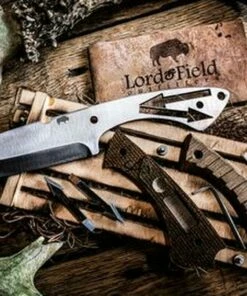 Best deal 🛒 Lord And Field Outfitters Lord And Field Frontiersman Survival Knife LOR01, 4.5" 1095HC Satin Plain Blade, Green Micarta Handle 🤩 -Automatic Knives shop LOR01.1 77222.1600185415